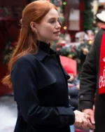Hotel for the Holidays 2022 Madelaine Petsch Long Coat