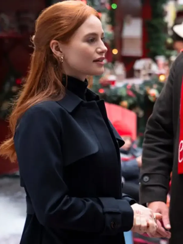 Hotel for the Holidays 2022 Madelaine Petsch Long Coat