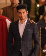 Hotel for the Holidays Mena Massoud Plaid Blazer