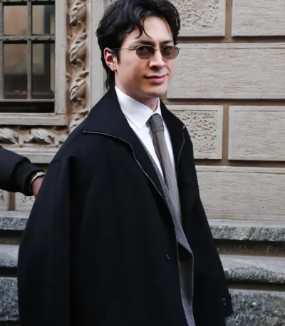 Hudson Williams Oversized Black Coat