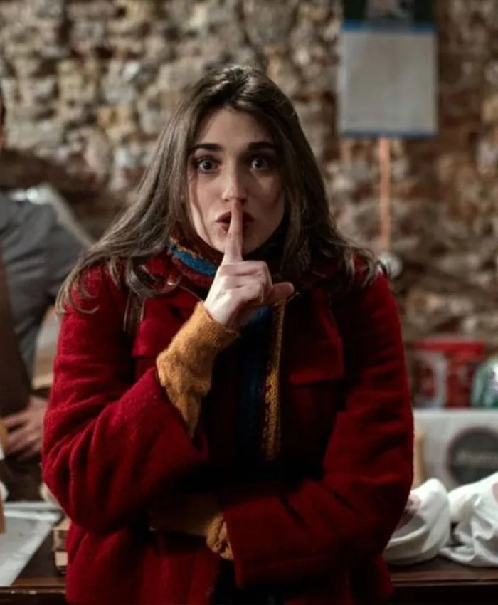 I Hate Christmas 2022 Pilar Fogliati Red Jacket I Hate Christmas 2022 Pilar Fogliati Red Jacket