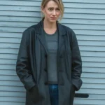 Imogen Poots All of You Black Leather Coat