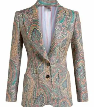 Imperfect Women Eleanor Paisley Print Suit