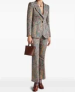 Imperfect Women Eleanor Paisley Print Suit