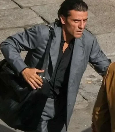 In the Hand of Dante Oscar Isaac Grey Blazer