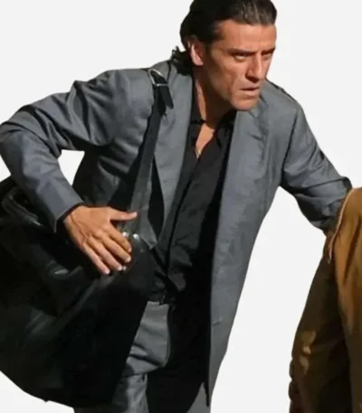 In the Hand of Dante Oscar Isaac Grey Blazer