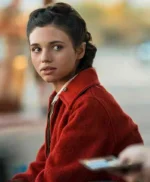 India Eisley I Am the Night Fauna Hodel Red Fleece Jacket