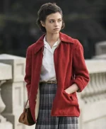 India Eisley I Am the Night Fauna Hodel Red Fleece Jacket