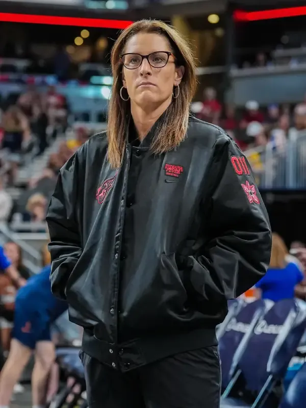 Indiana Fever Stranger Things Black Jacket Indiana Fever Stranger Things Black Jacket