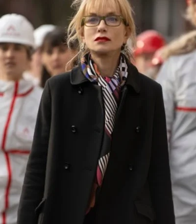 Isabelle Huppert La Syndicaliste Black Coat