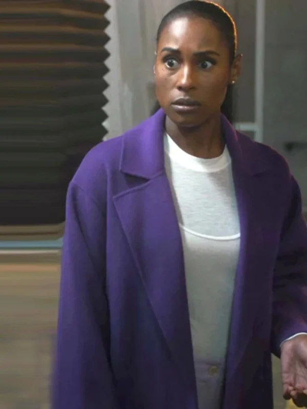 Issa Rae Black Mirror S07 Purple Coat