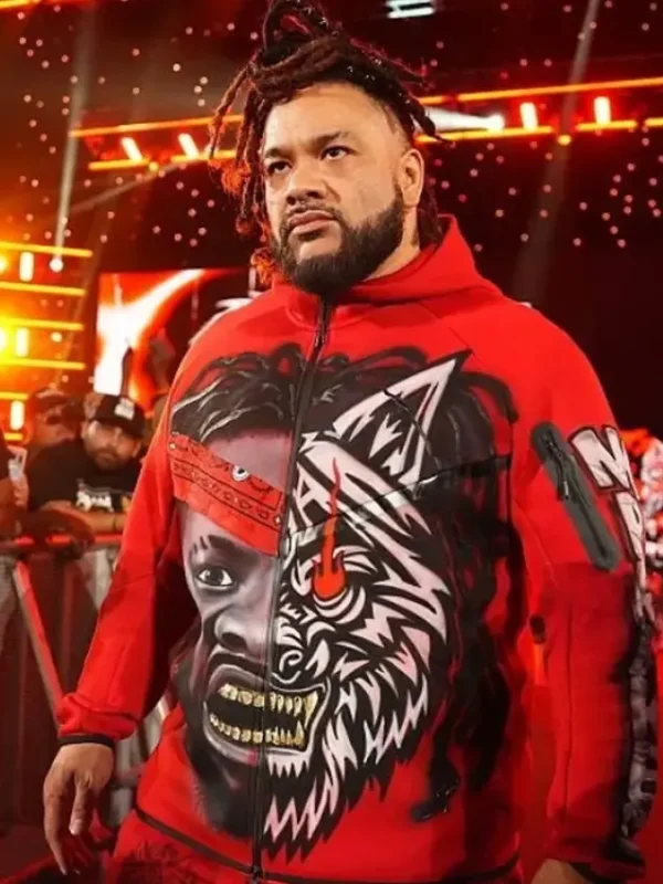 Jacob Fatu Monday Night RAW Red Jacket