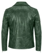 Jacqueline Green Distressed Premium Leather Women’s Biker Jacket