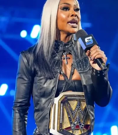 Jade Cargill Smackdown Black Leather Jacket