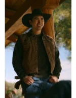 Jake Longbow Ransom Canyon Brown Denim Vest