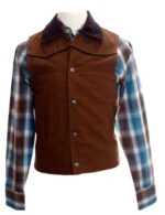 Jake Longbow Ransom Canyon Brown Denim Vest