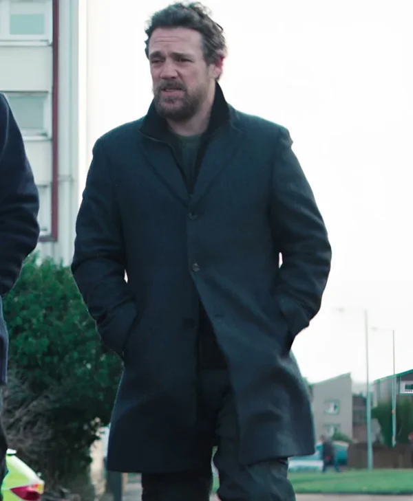 Jamie Sives Dept. Q S01 Black Coat Jamie Sives Dept. Q S01 Black Coat