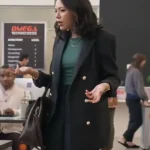 Janel Parrish Return to Office Black Blazer