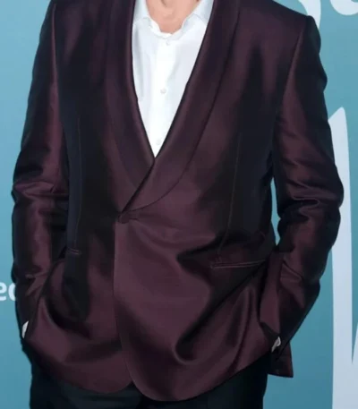 Javier Bardem Being The Ricardos Maroon Blazer Coat