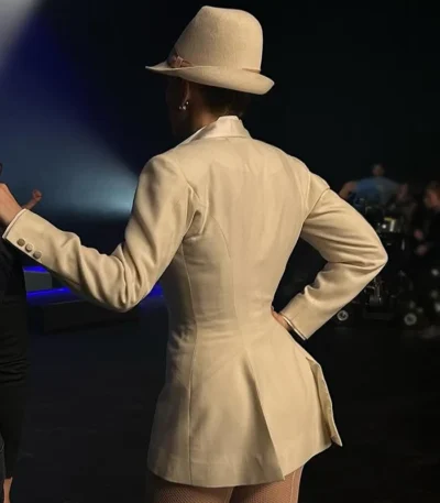 Jennifer Lopez Kiss of the Spider Woman White Coat