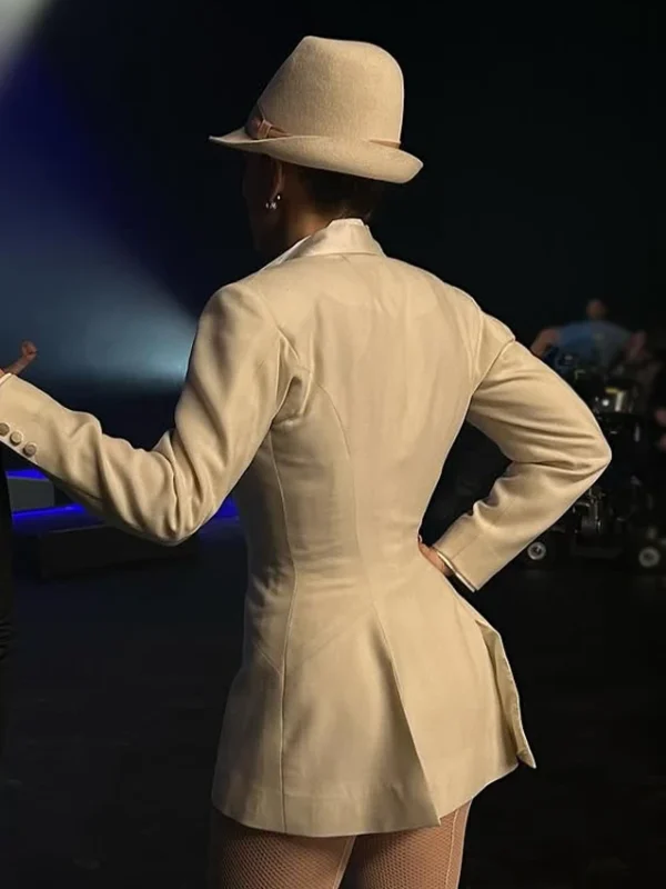 Jennifer Lopez Kiss of the Spider Woman White Coat