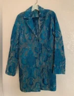 Jennifer Love Hewitt Ghost Whisperer Blue Tapestry Coat