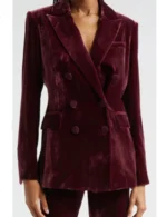 Jennifer Whalen Small Achievable Goals Velvet Blazer