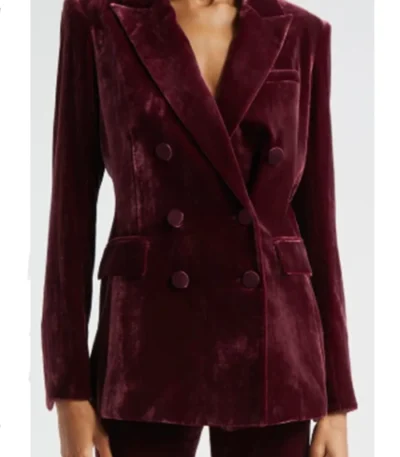 Jennifer Whalen Small Achievable Goals Velvet Blazer
