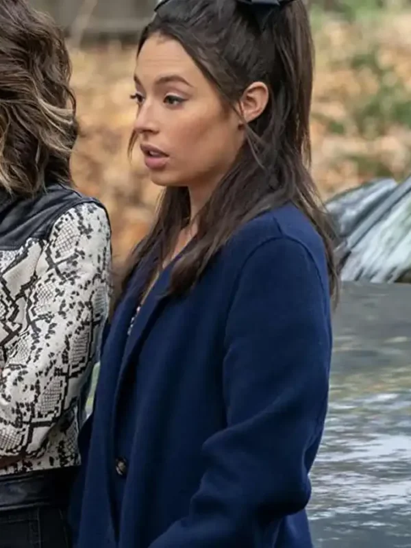 Chloe Bridges Maggie Blue Wool Coat