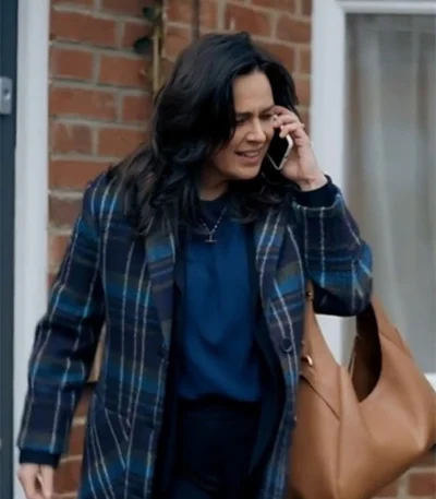 Jill Halfpenny The Feud Light Coat
