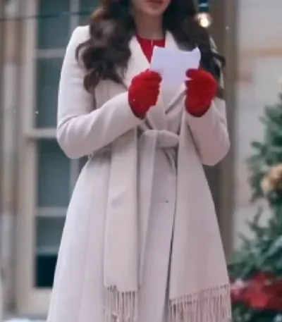 Jillian Murray Christmas Keepsake White Wool Coat