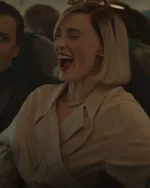 Joan 2024 Sophie Turner Tan Coat