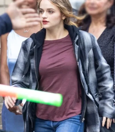 Joey King A Family Affair Plaid Blazer