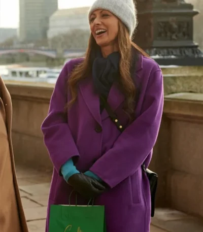 Jolly Good Christmas Anji Patel Purple Coat