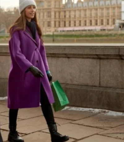 Jolly Good Christmas Anji Patel Purple Coat