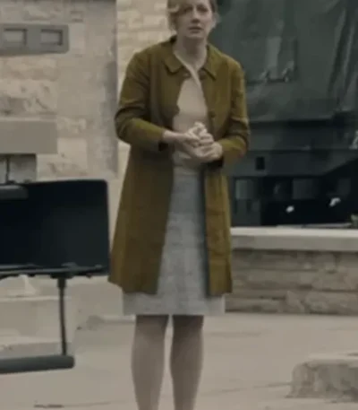Judy Greer The Long Walk Brown Coat