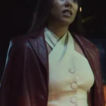 Julia Sweetpea Leather Blazer