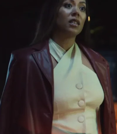 Julia Sweetpea Leather Blazer