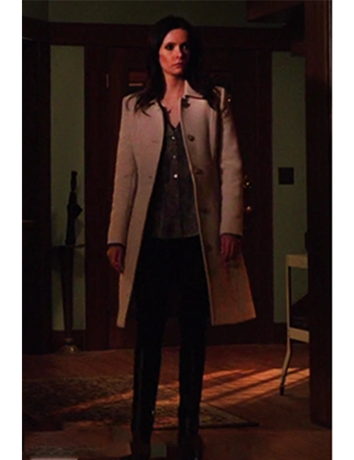 Juliette Silverton Grimm S04 Pink Wool Coat Juliette Silverton Grimm S04 Pink Wool Coat