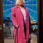June Squibb Eleanor the Great Pink Trench Coat