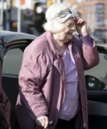 June Squibb Eleanor the Great Pink Trench Coat