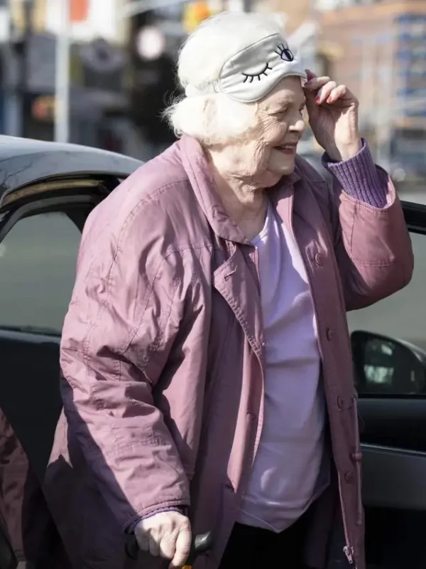 June Squibb Eleanor the Great Pink Trench Coat