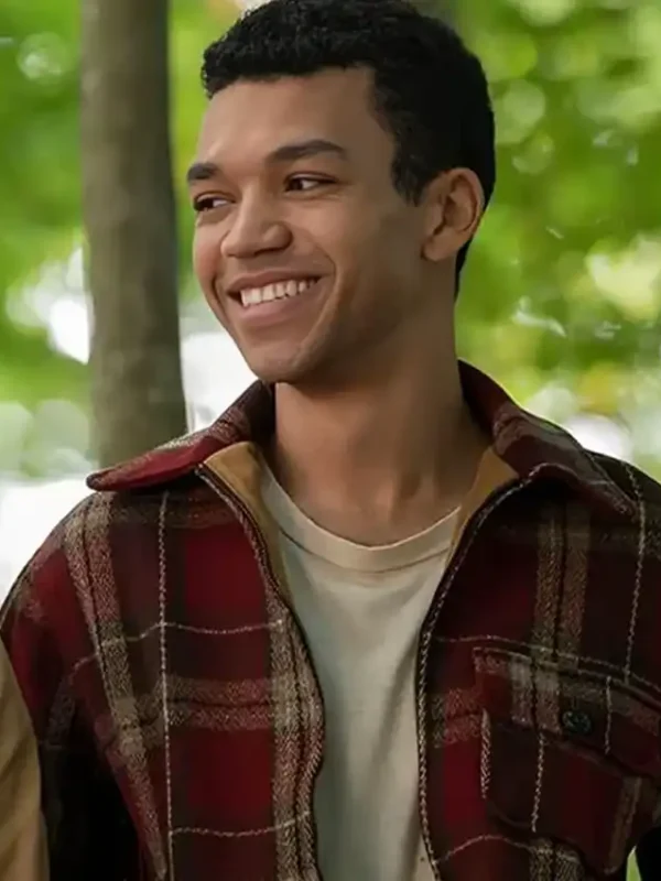 Justice Smith All The Bright Places Theodore Finch Red Jacket