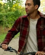 Justice Smith All The Bright Places Theodore Finch Red Jacket
