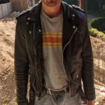 K.J. Apa Songbird Black Biker Leather Jacket