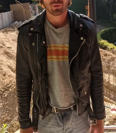 K.J. Apa Songbird Black Biker Leather Jacket