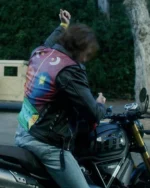 K.J. Apa Songbird Black Biker Leather Jacket