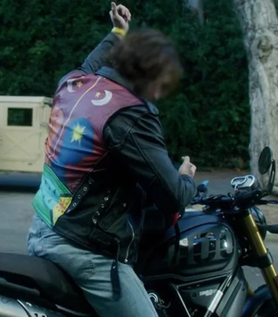 K.J. Apa Songbird Black Biker Leather Jacket