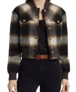 Kasie Hines NCIS Plaid Bomber Jacket