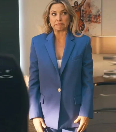 Kate Hudson Running Point S01 Blue Blazer